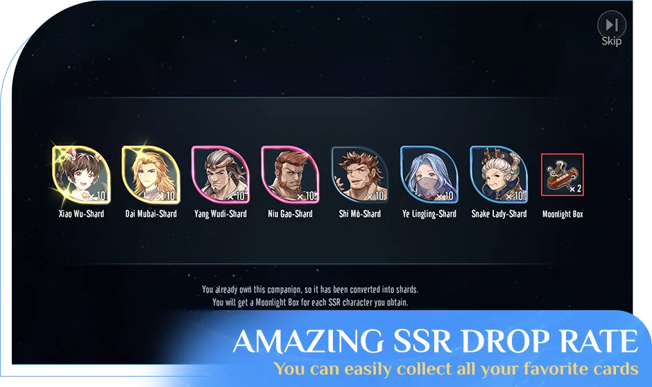 Danh sách mảnh tướng SSR trong game